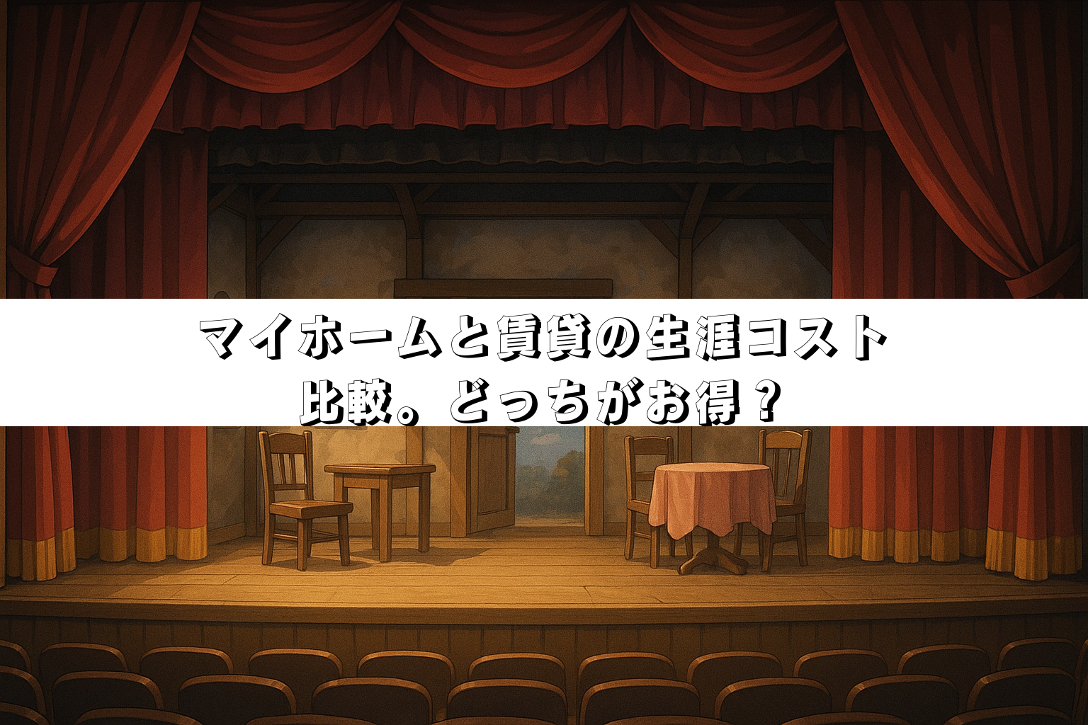 マイホームと賃貸の生涯コスト比較。どっちがお得?