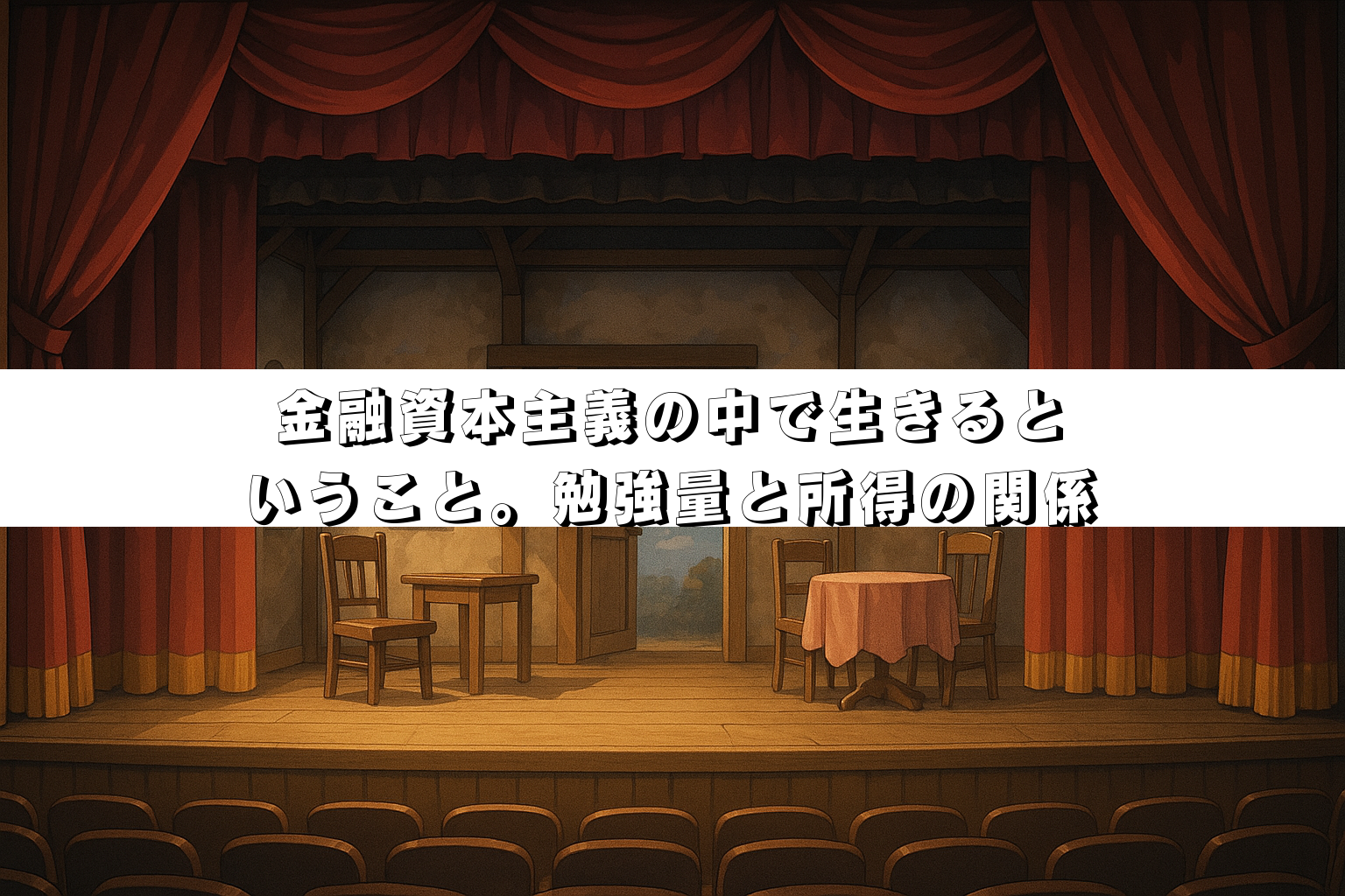 金融資本主義の中で生きるということ。勉強量と所得の関係