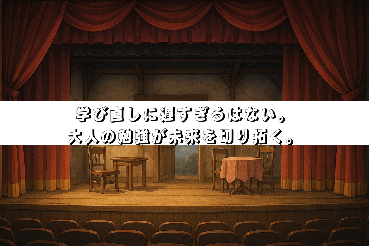 学び直しに遅すぎるはない。大人の勉強が未来を切り拓く。