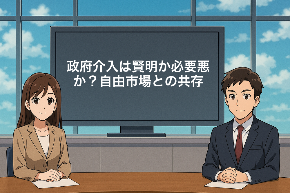 政府介入は賢明か必要悪か？自由市場との共存
