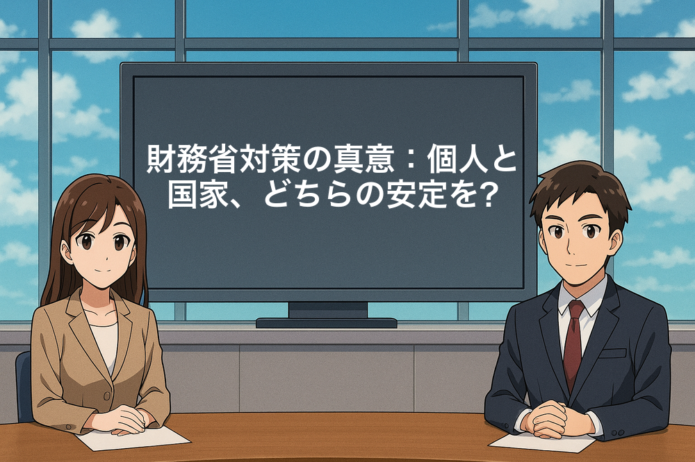 財務省対策の真意：個人と国家、どちらの安定を?