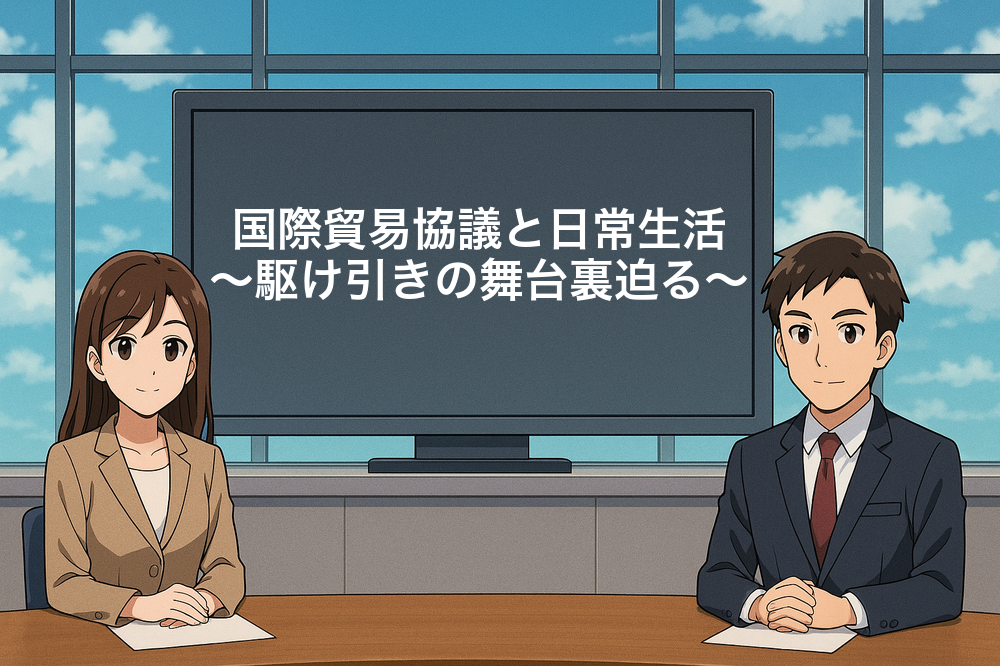 国際貿易協議と日常生活〜駆け引きの舞台裏迫る〜
