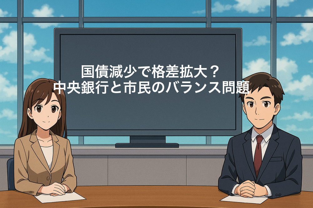 国債減少で格差拡大？中央銀行と市民のバランス問題