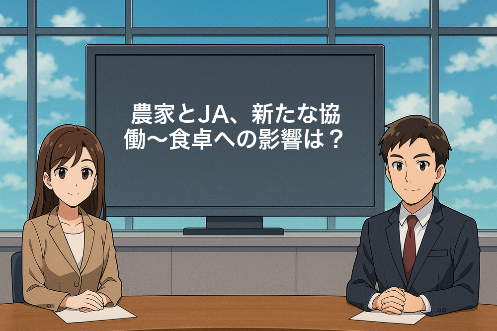 農家とJA、新たな協働～食卓への影響は？
