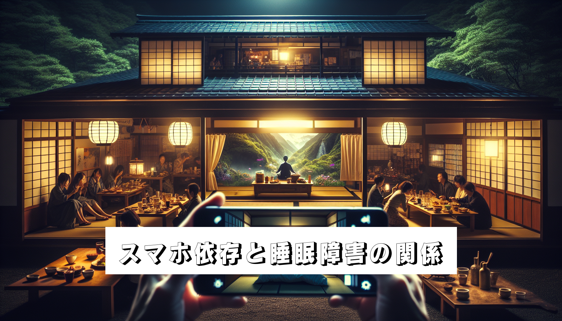 スマホ依存と睡眠障害の関係のアイキャッチ