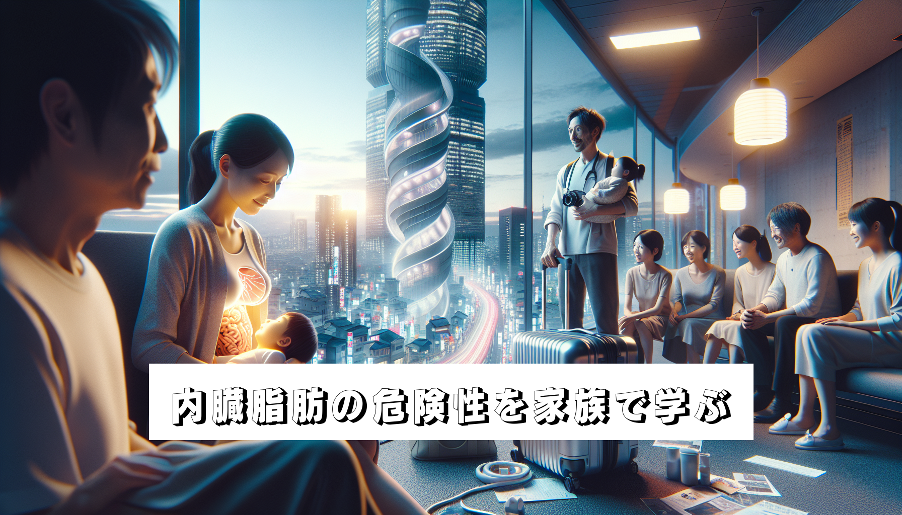 内臓脂肪の危険性を家族で学ぶのアイキャッチ