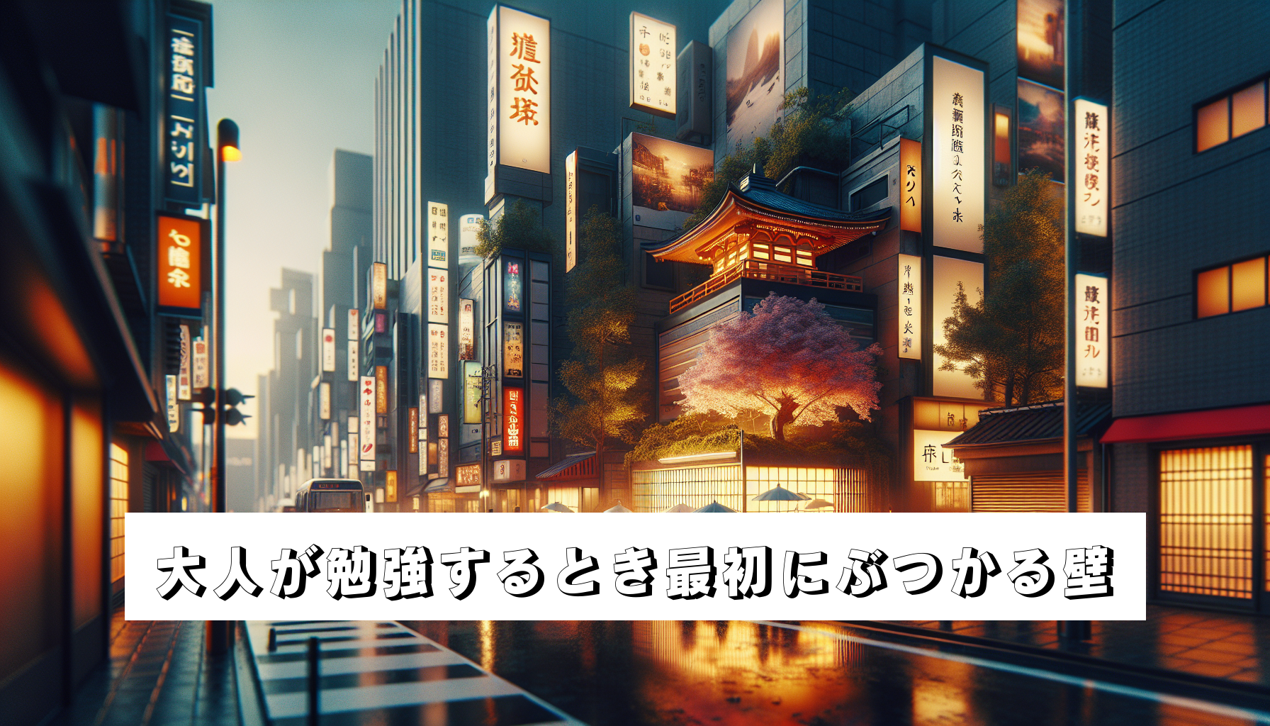 大人が勉強するとき最初にぶつかる壁のアイキャッチ