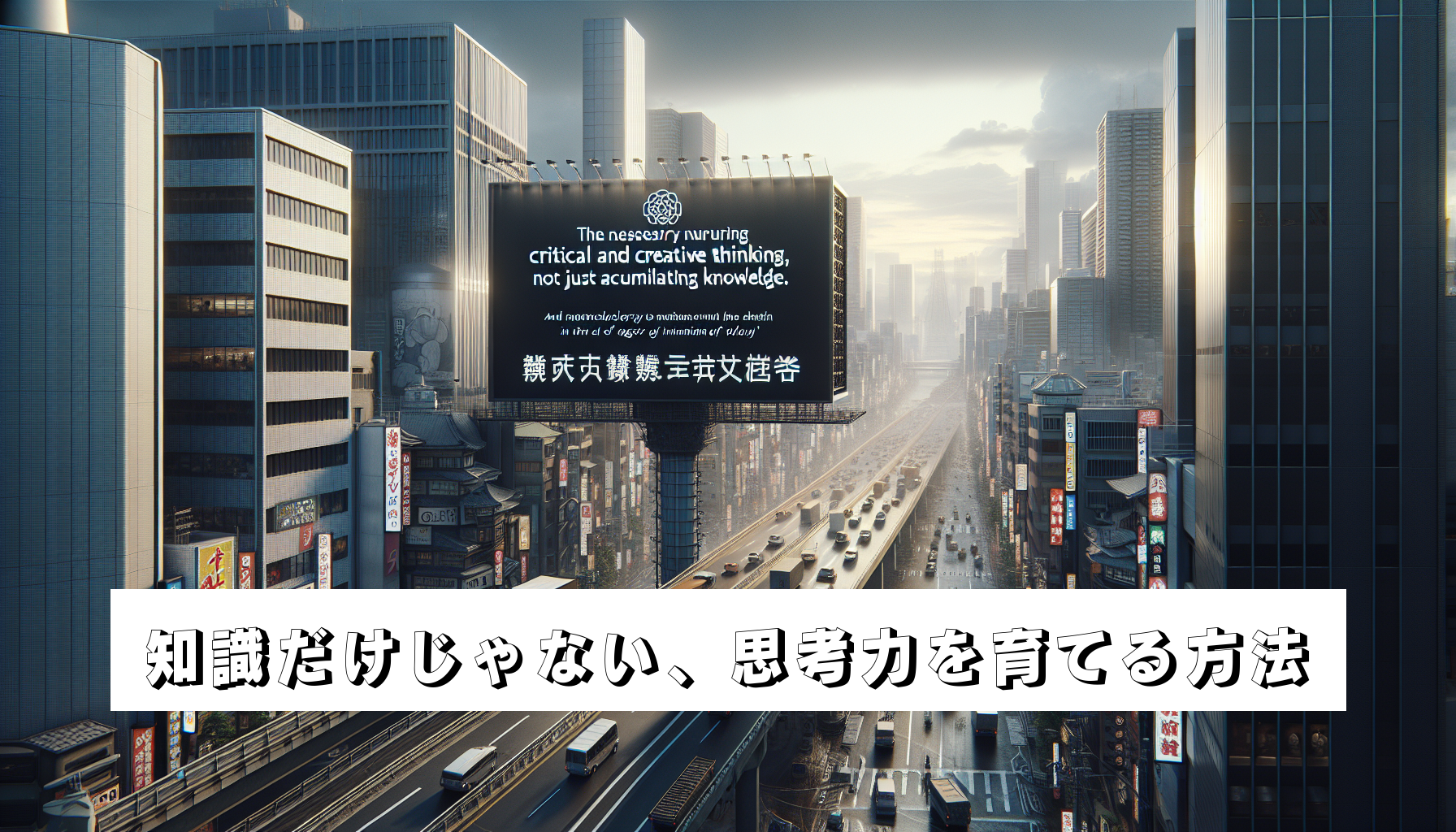 知識だけじゃない、思考力を育てる方法のアイキャッチ