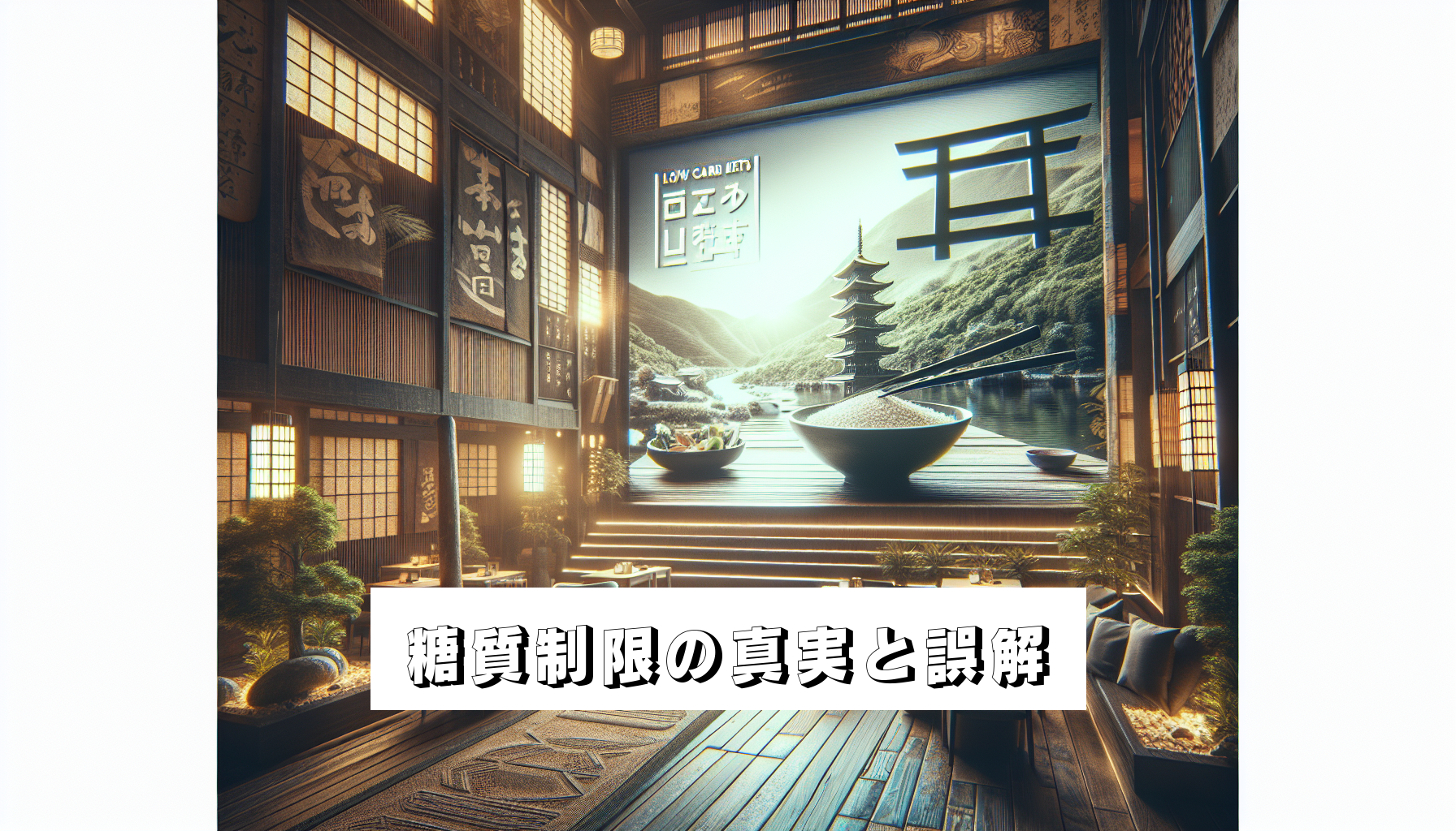 糖質制限の真実と誤解のアイキャッチ