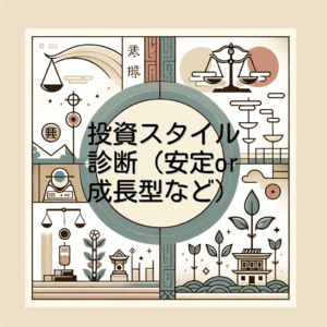 投資スタイル診断（安定or成長型など）